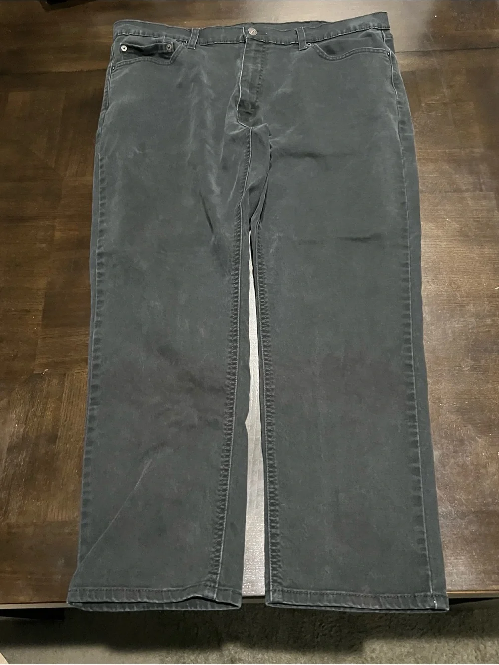 Levi's Men's Black Straight Denim Jeans 38x30